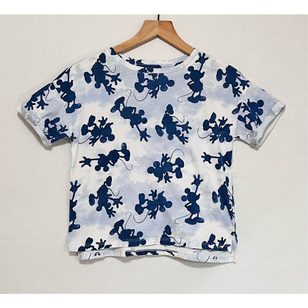Gap Kids Disney Blue Shadow Mickey Tee  Size XL   GUC